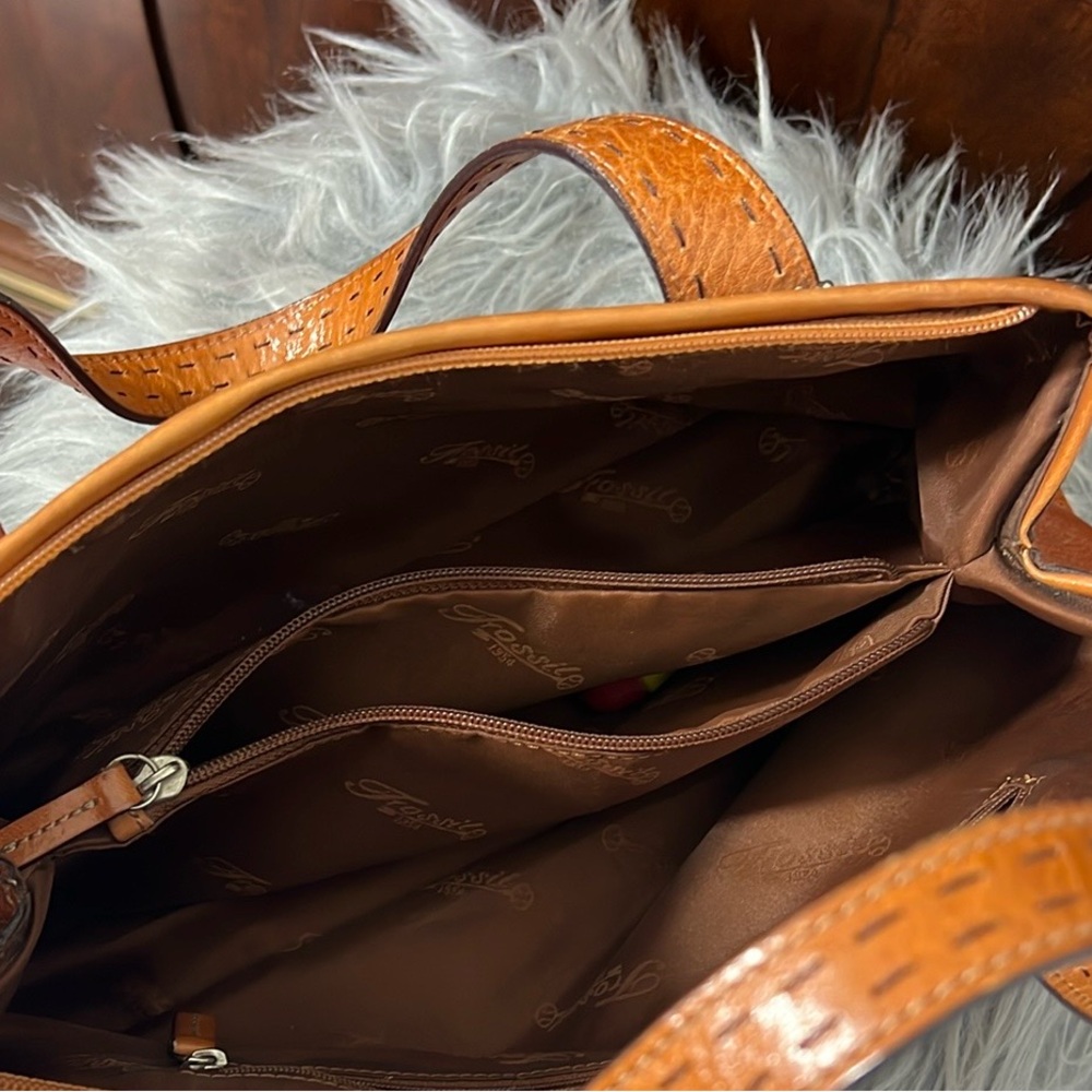 FOSSIL VINTAGE HANDBAG - Picture 7 of 12